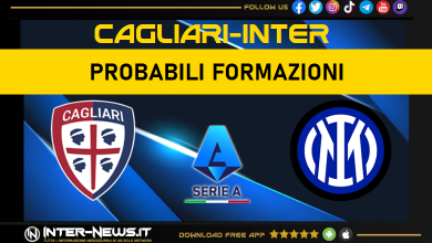 Cagliari-Inter probabili formazioni Serie A