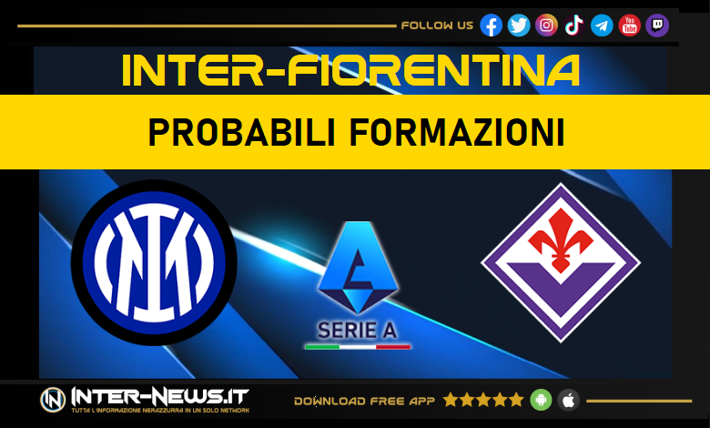 Inter-Fiorentina | Probabili formazioni Serie A
