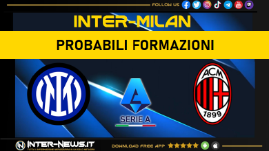 Inter-Milan | Probabili formazioni Serie A