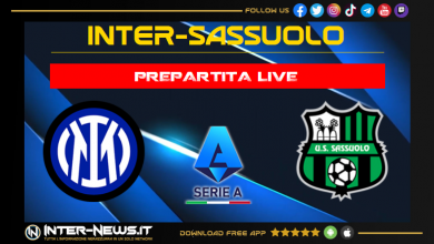 Inter-Sassuolo live prepartita