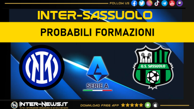 Inter-Sassuolo | Probabili formazioni Serie A