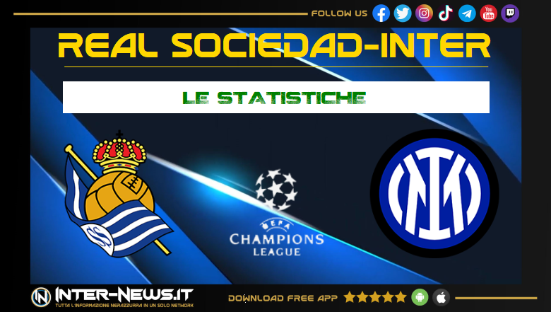 Real Sociedad-Inter statistiche