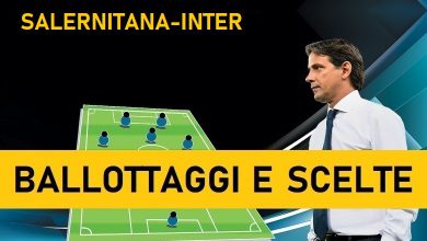 Probabili formazioni Salernitana-Inter Serie A | L'Inter di Simone Inzaghi