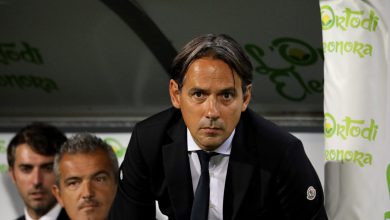 Simone Inzaghi con l'Inter