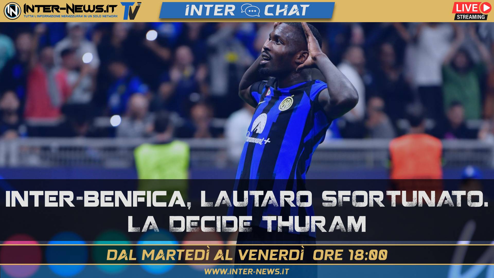 Inter Benfica, Lautaro Martinez sfortunato. Decide Thuram – Inter Chat LIVE