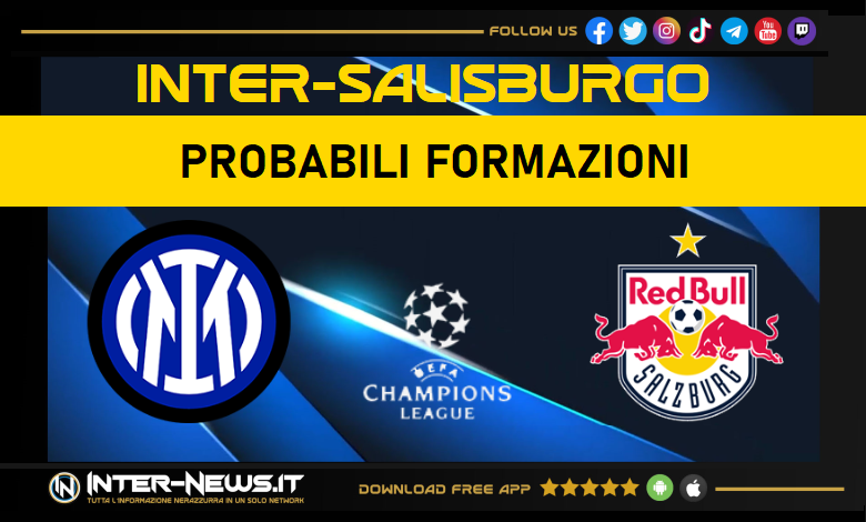 Inter-Salisburgo | Probabili formazioni Champions League