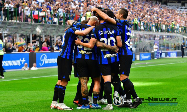 Esultanza Inter-Bologna (Photo by Tommaso Fimiano/Inter-News.it ©)