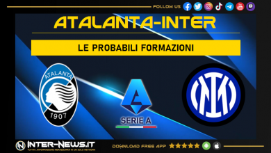 Atalanta-Inter | Probabili formazioni Serie A