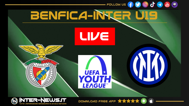 LIVE Benfica Inter Primavera