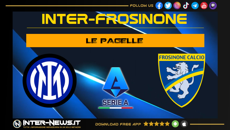 Inter Frosinone pagelle