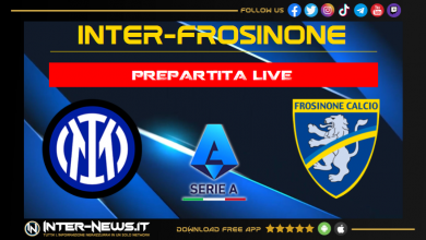 Inter-Frosinone live prepartita
