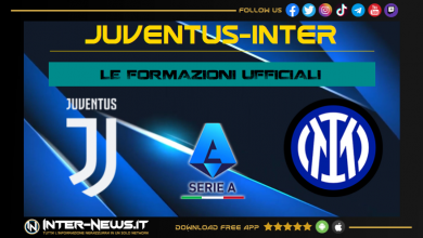 Juventus-Inter | Formazioni ufficiali Serie A