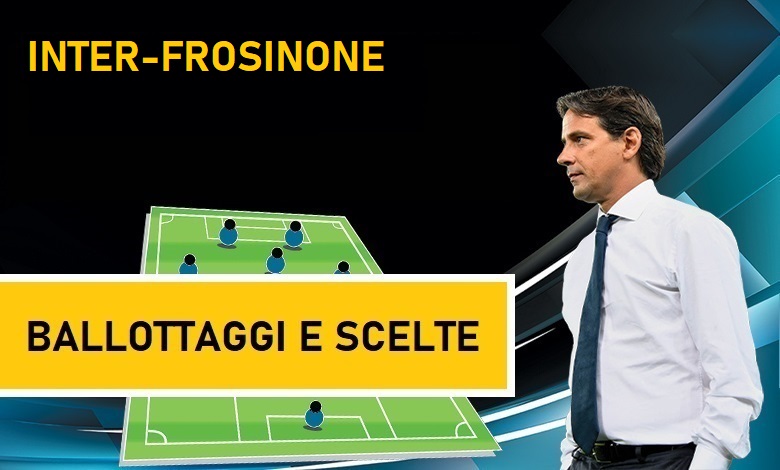 Probabili formazioni Inter-Frosinone Serie A | L'Inter di Simone Inzaghi
