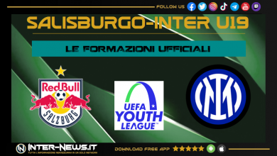 Salisburgo-Inter UEFA Youth League formazioni