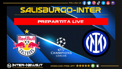 Salisburgo-Inter live prepartita