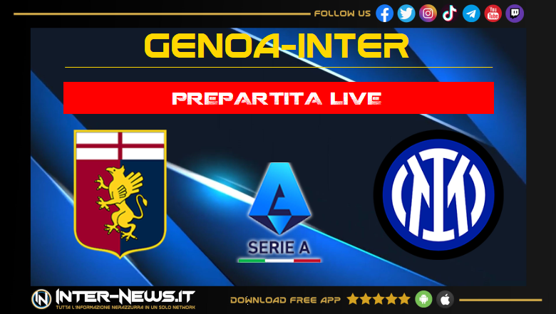 Genoa-Inter live prepartita