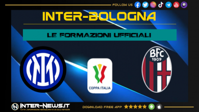 Inter-Bologna | Formazioni ufficiali Coppa Italia