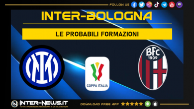 Inter-Bologna | Probabili formazioni Coppa Italia