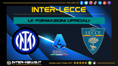 Inter-Lecce | Formazioni ufficiali Serie A