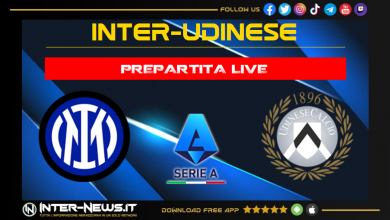 Inter-Udinese live prepartita