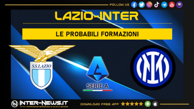 Lazio-Inter | Probabili formazioni Serie A