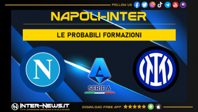 Napoli-Inter | Probabili formazioni Serie A