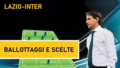 Probabili formazioni Lazio-Inter Serie A Simone Inzaghi