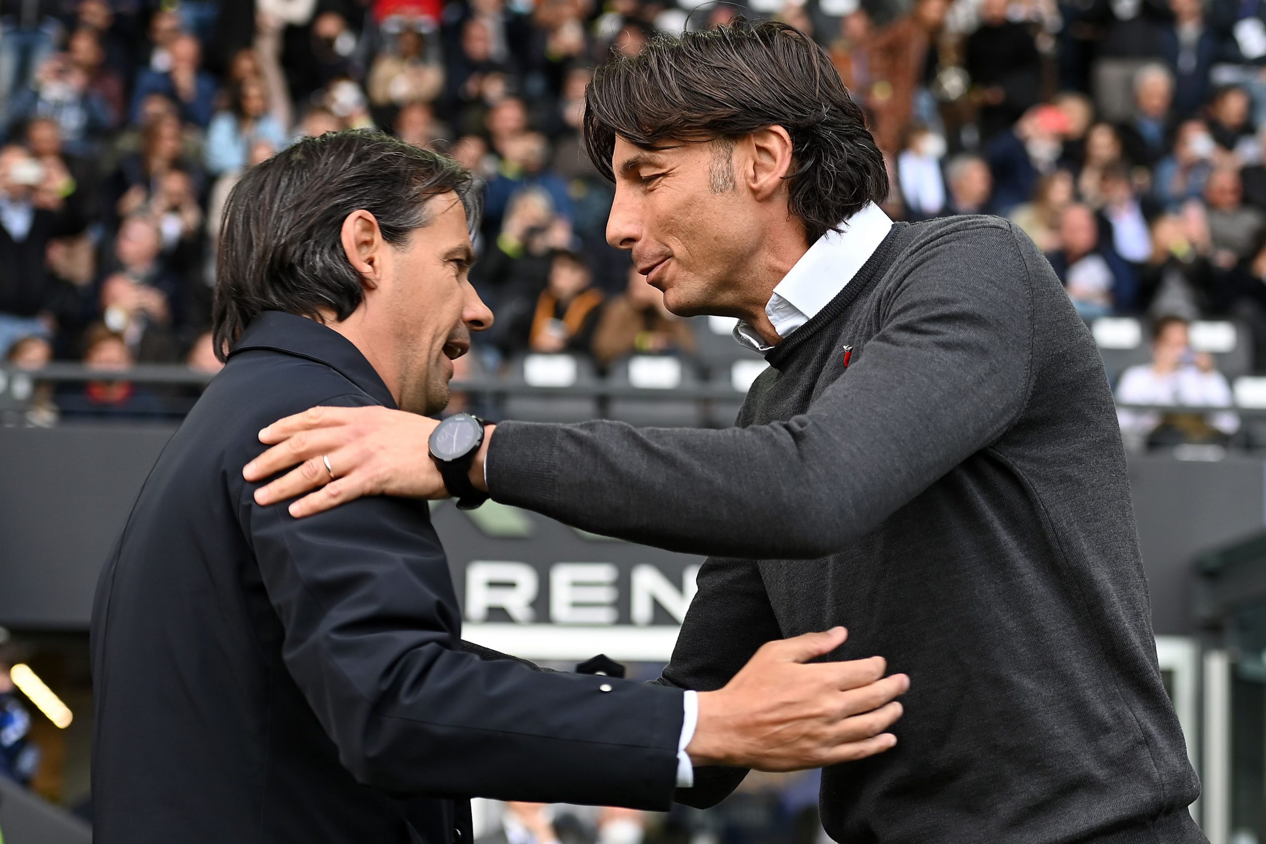 Simone Inzaghi e Gabriele Cioffi in Udinese Inter