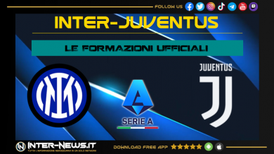 Inter-Juventus | Formazioni ufficiali Serie A