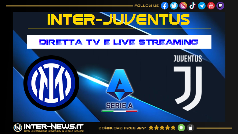 Inter-Juventus dove vedere in diretta tv e streaming