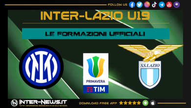 Inter-Lazio Primavera Formazioni