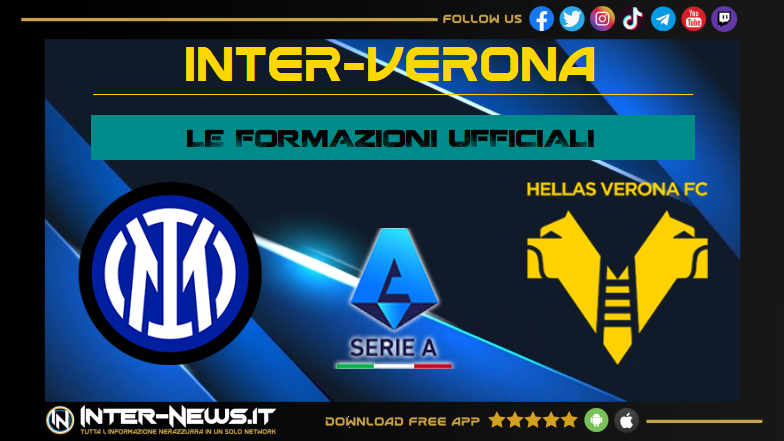 Inter-Verona | Formazioni ufficiali Serie A