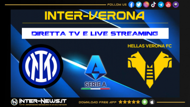 Inter-Verona dove vedere in diretta tv e streaming
