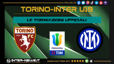 Torino-Inter Primavera, formazioni ufficiali