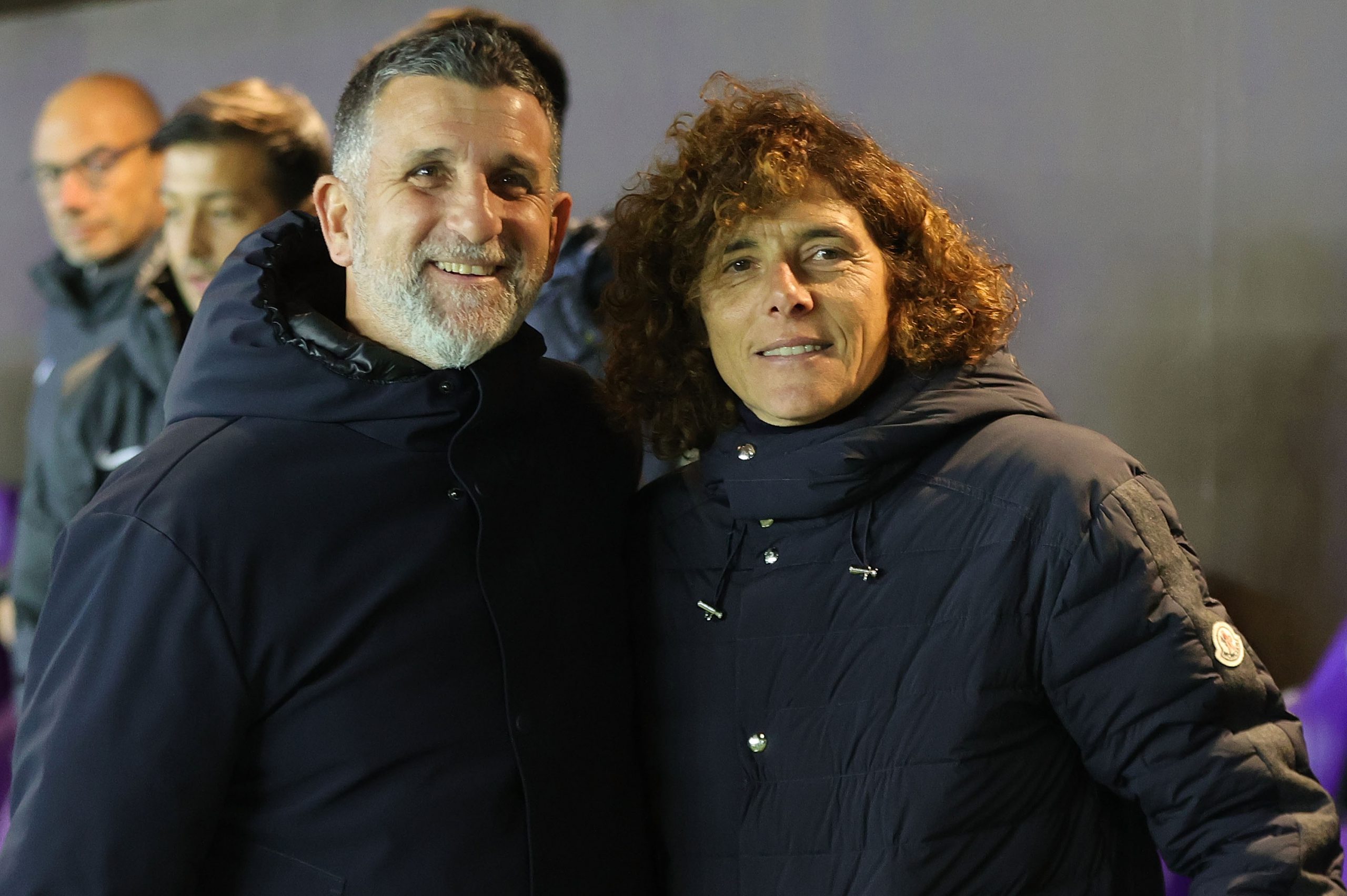 Sebastian De La Fuente, allenatore della Fiorentina Femminile e Rita Guarino allenatrice dell'Inter Women