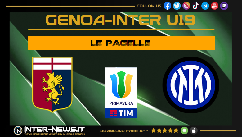 Genoa-Inter Primavera pagelle