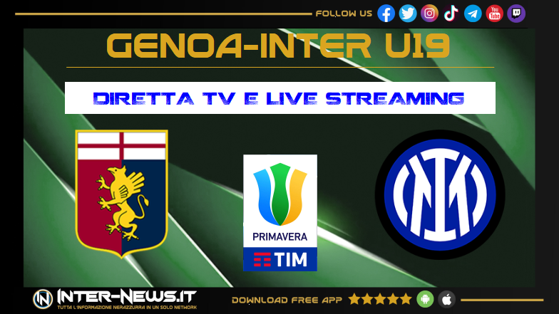 Genoa-Inter Primavera diretta TV e streaming