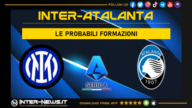 Inter-Atalanta | Probabili formazioni Serie A