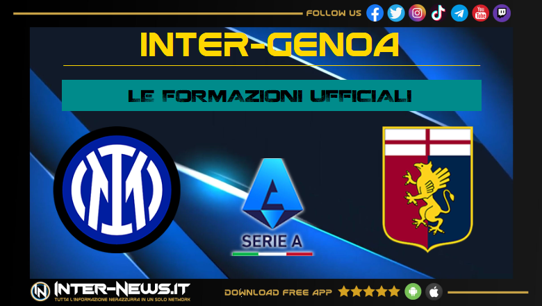 Inter-Genoa | Formazioni ufficiali Serie A