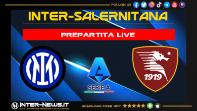 Inter-Salernitana live prepartita