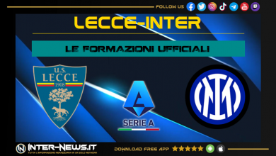 Lecce-Inter | Formazioni ufficiali Serie A