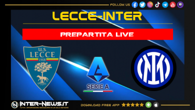 Lecce-Inter live prepartita