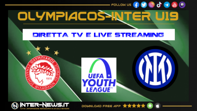 Olympiacos-Inter Primavera diretta TV e streaming
