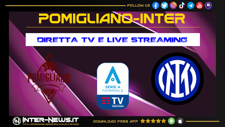 Pomigliano-Inter Women, live e streaming