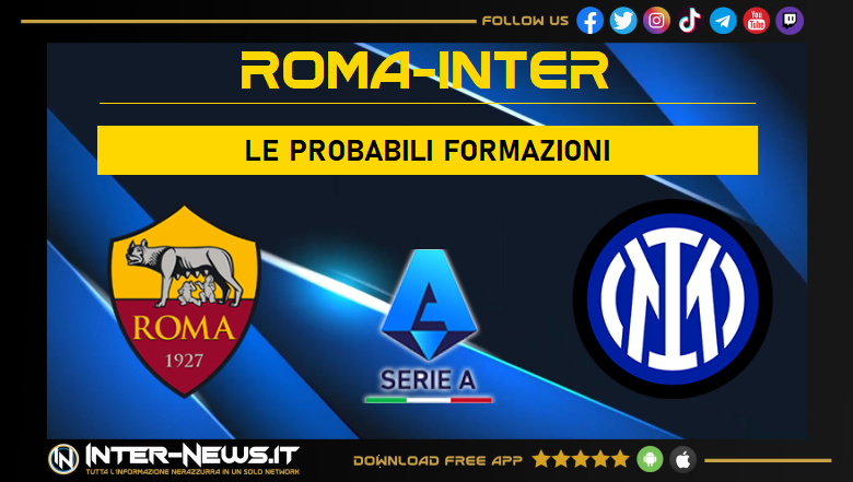 Roma-Inter | Probabili formazioni Serie A