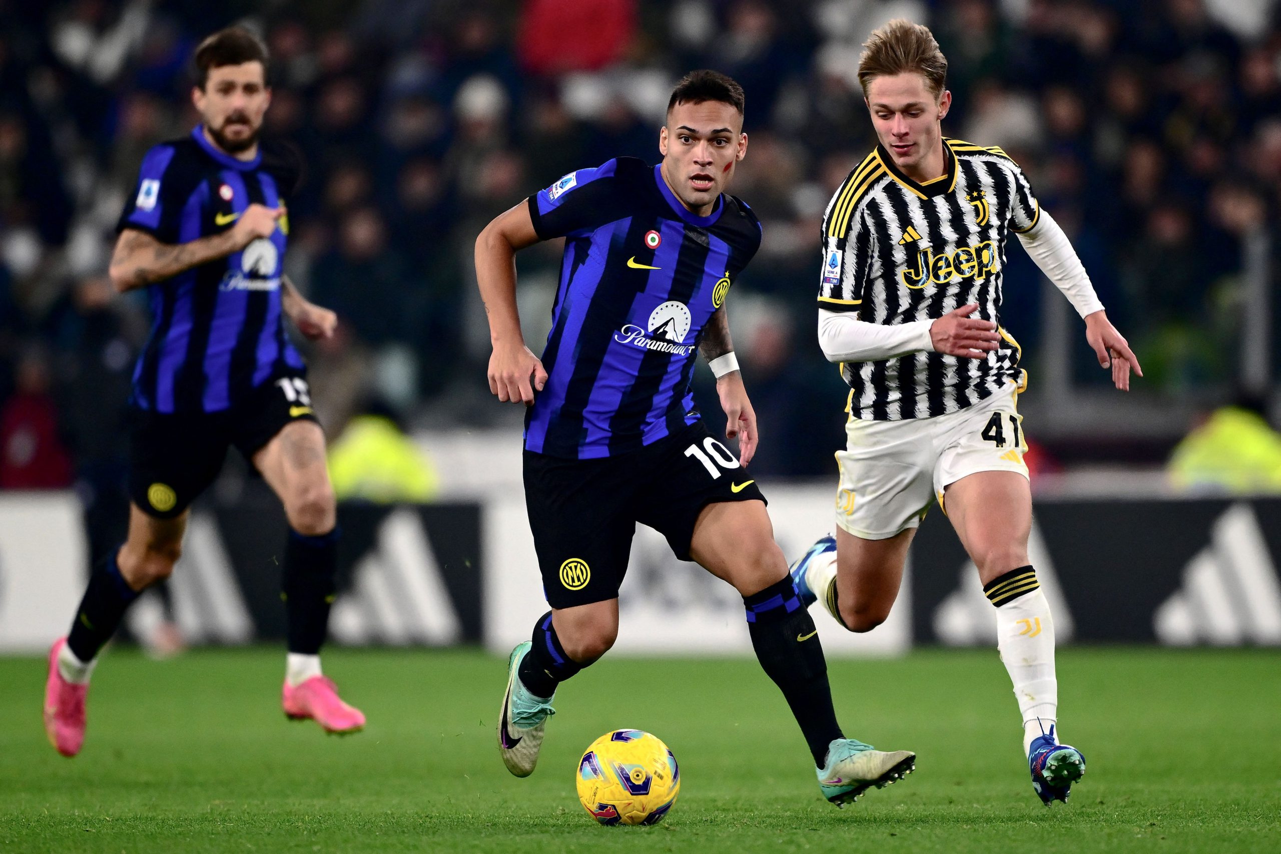 Lautaro Martinez in Juventus-Inter
