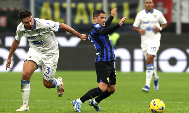 Stefano Sensi in maglia Inter contro il Frosinone in Serie A (Photo by Marco Luzzani/Getty Images via OneFootball)