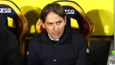 Simone Inzaghi in Lecce-Inter di Serie A (Photo by Maurizio Laganà/Getty Images via OneFootball)