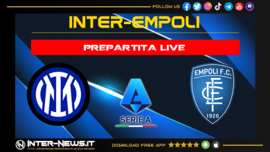 Inter-Empoli live prepartita