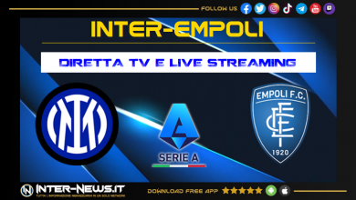 Inter-Empoli dove vederla in diretta tv e streaming